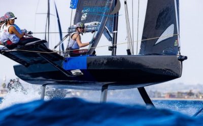 Silvia Mas y Paula Barceló, único equipo femenino de barcos con foils